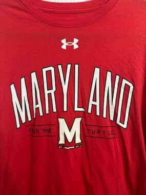 Under Armour Red Maryland Graphic Short Sleeve Tee